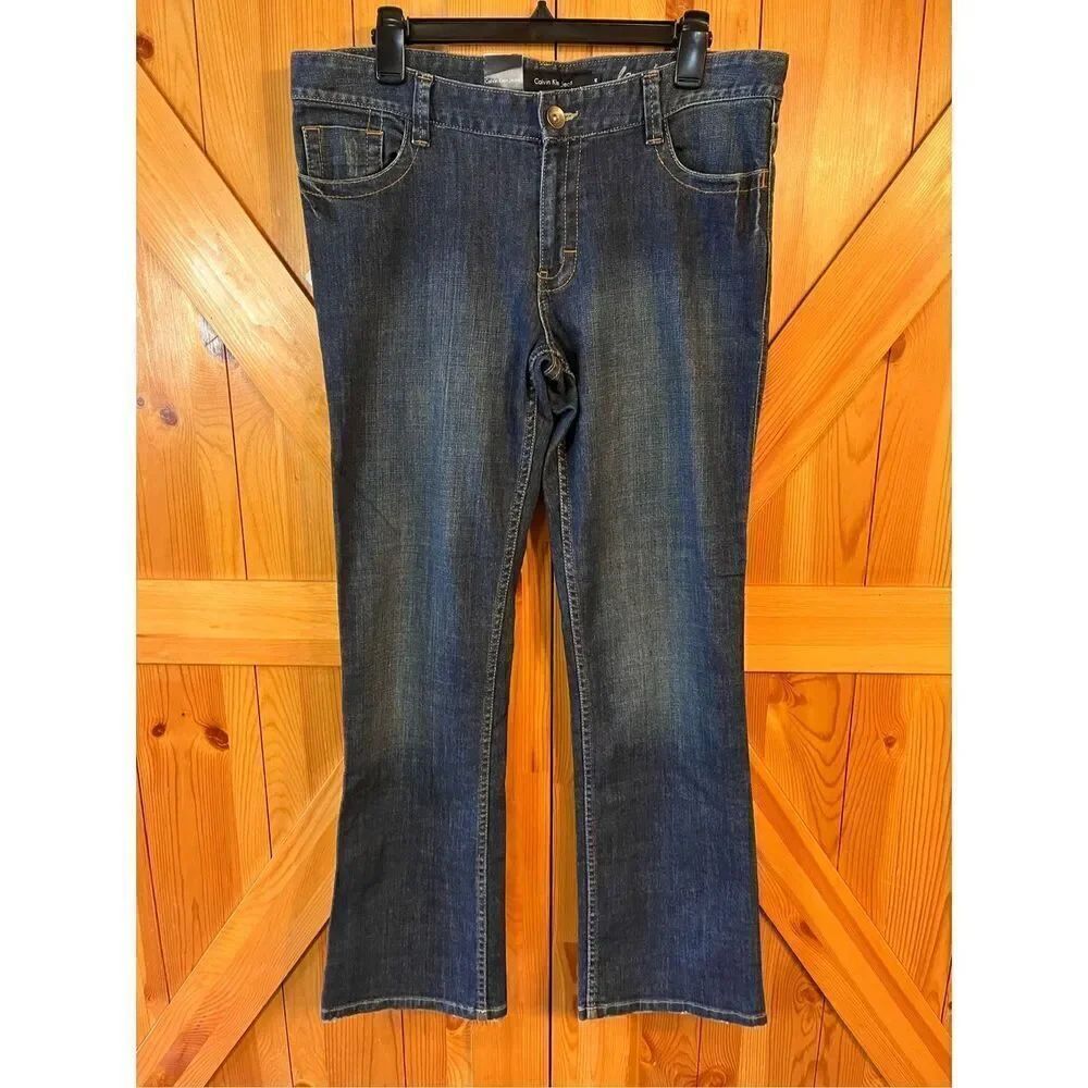 Calvin Klein Jeans sz 12 Lean Bootcut Dark Wash NWT (3503)
